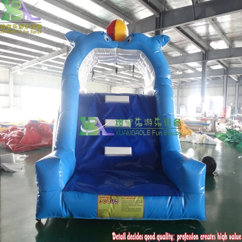 Custom - Designed Blue Crush Inflatable Water Slide with Mini Pool for Home Gardens 1
