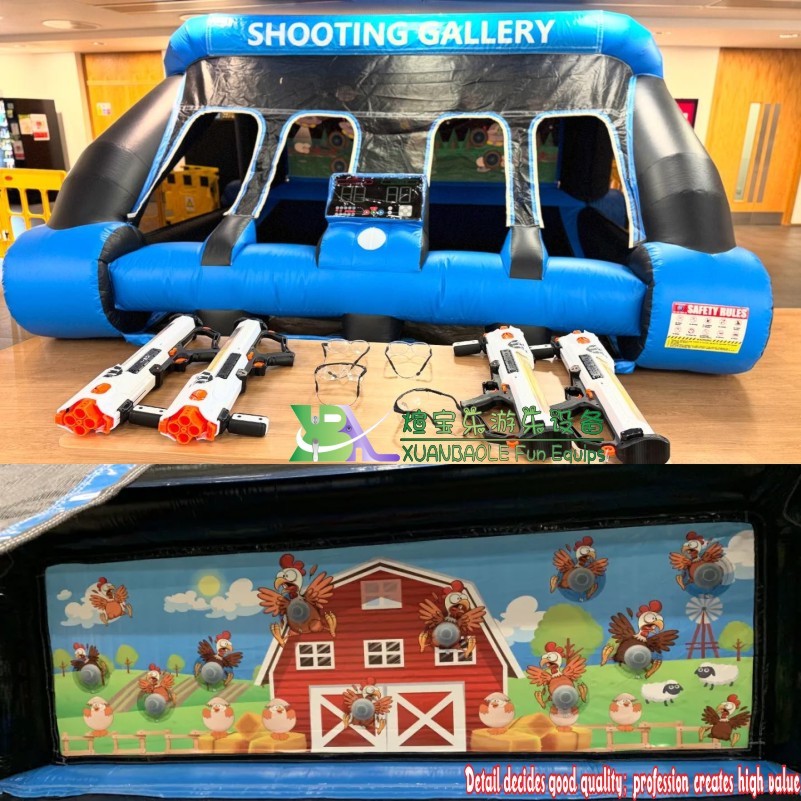 Juego interactivo IPS de galería de tiro inflable 2