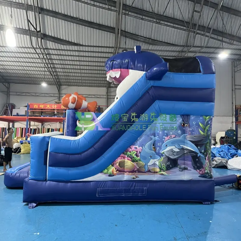 For Supermarket Inflatable Water Slide Combo Customer's Required by KK Inflatable 6