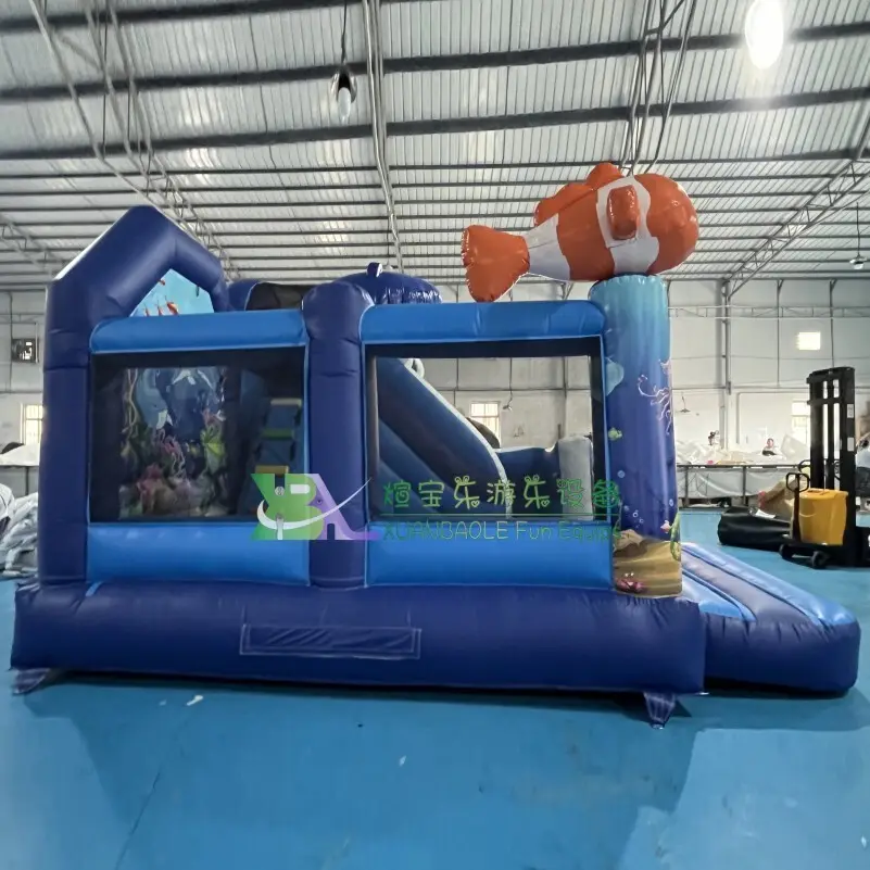 For Supermarket Inflatable Water Slide Combo Customer's Required by KK Inflatable 7