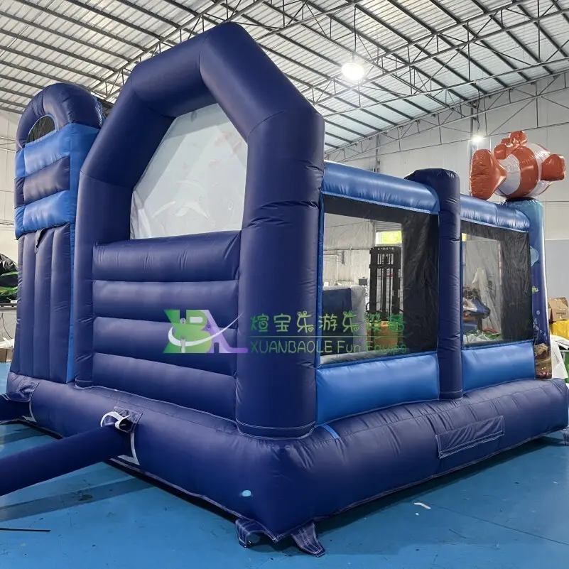 For Supermarket Inflatable Water Slide Combo Customer's Required by KK Inflatable 8
