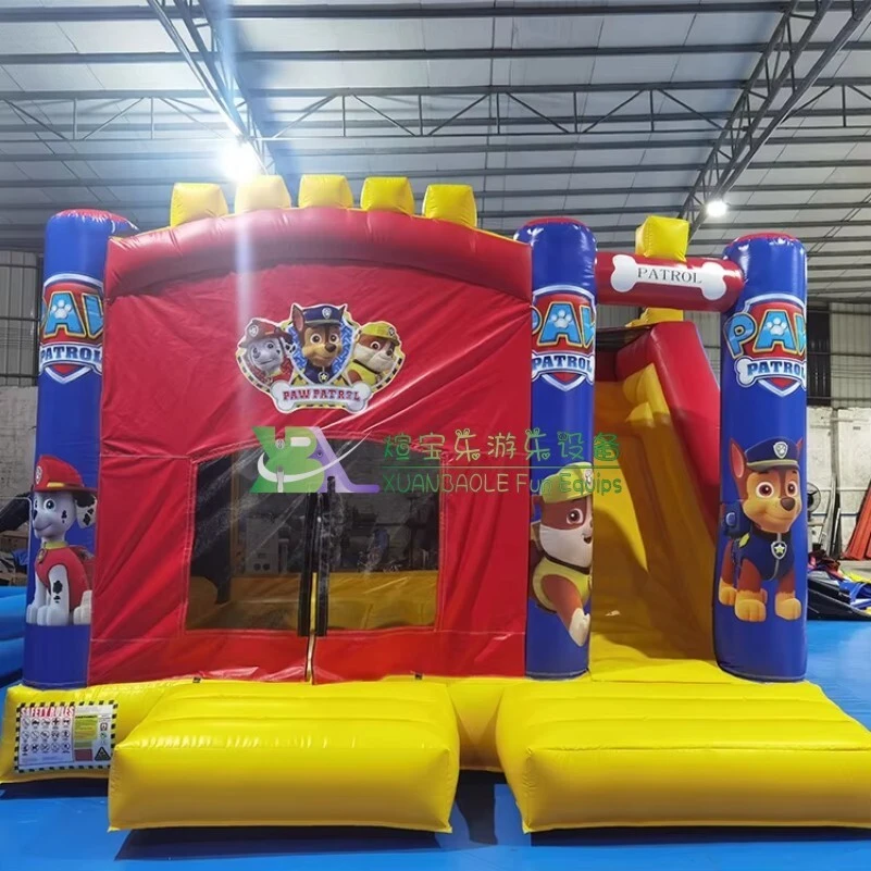 16x15ft Paw Patrol Inflatable Combo With Slide Bounce House 1