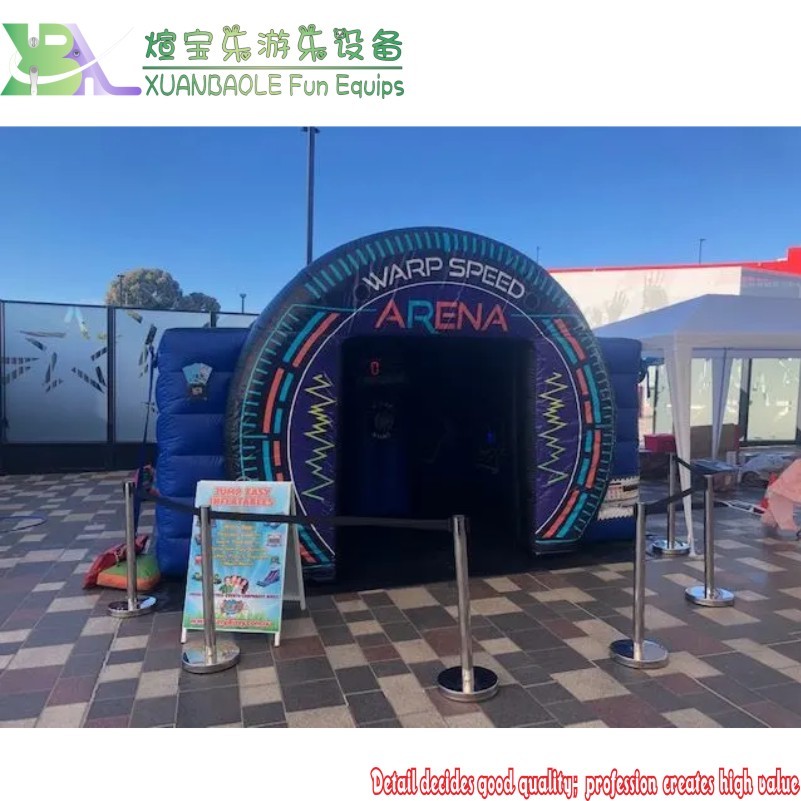 Etiquete la arena inflable ligera del juego del salto del partido de la arena inflable con el sistema de juego interactivo 2