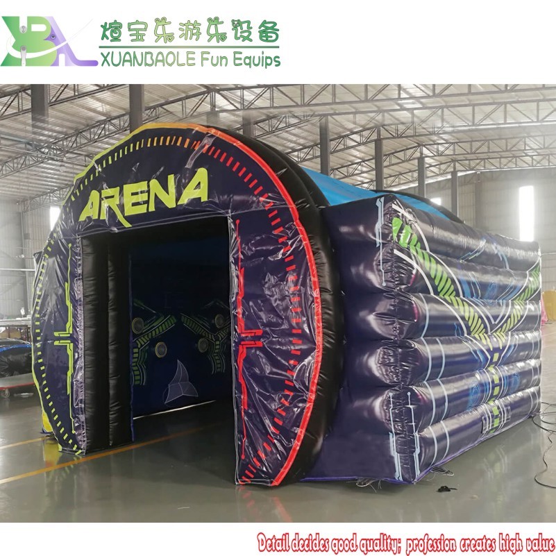 Etiquete la arena inflable ligera del juego del salto del partido de la arena inflable con el sistema de juego interactivo 4