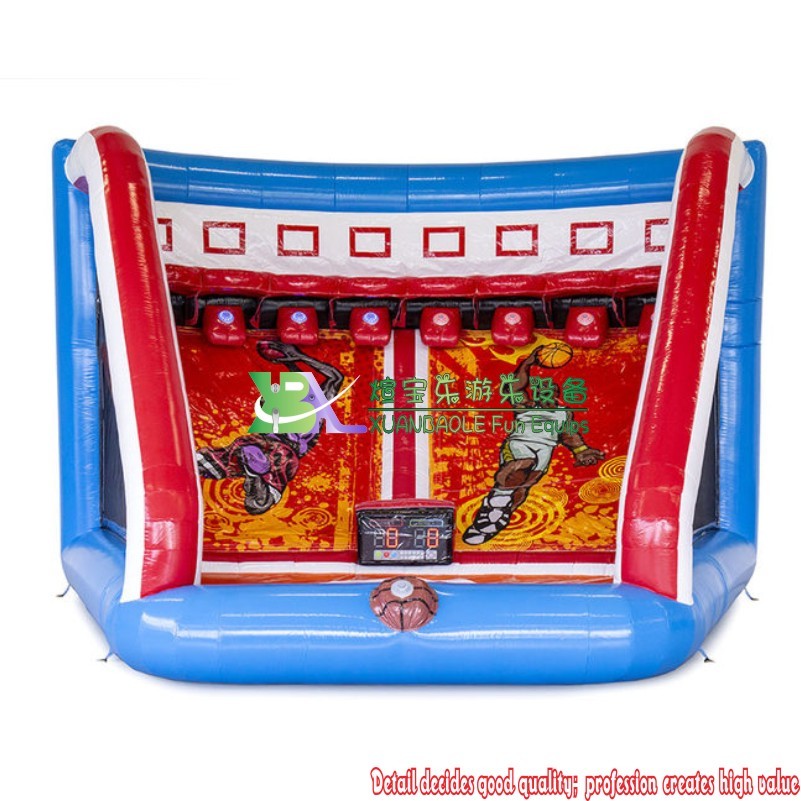 Juego interactivo de baloncesto Shootout, juego de desafíos deportivos inflables IPS 6