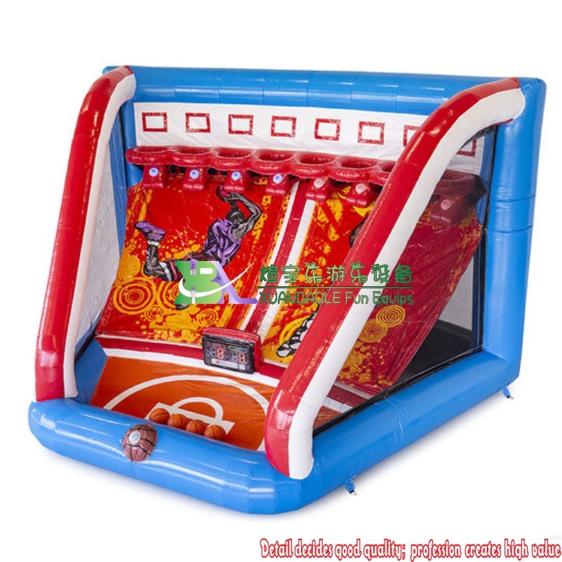Juego interactivo de baloncesto Shootout, juego de desafíos deportivos inflables IPS 1