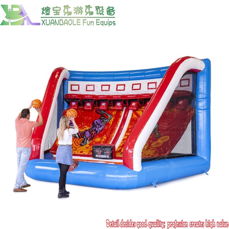 Juego interactivo de baloncesto Shootout, juego de desafíos deportivos inflables IPS 5