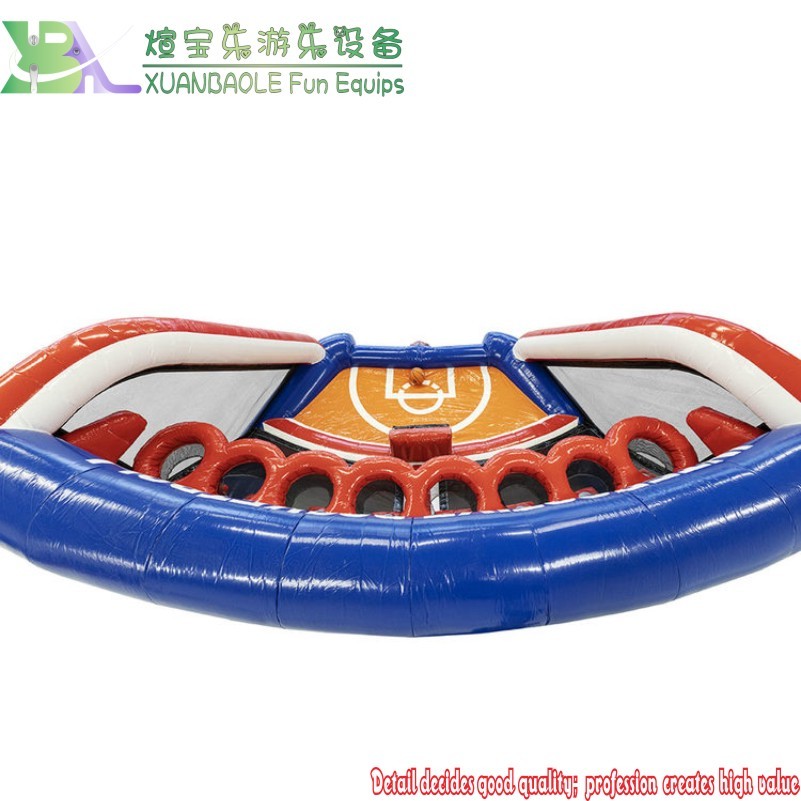 Arena deportiva combinada inflable de baloncesto con sistema IPS, juego de tiro deportivo inflable 4