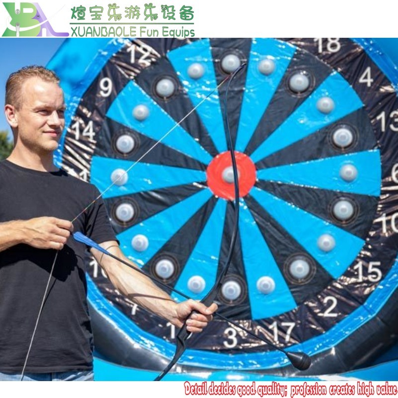 Juego deportivo de diana interactiva inflable alta IPS Dart Battle 4M 5