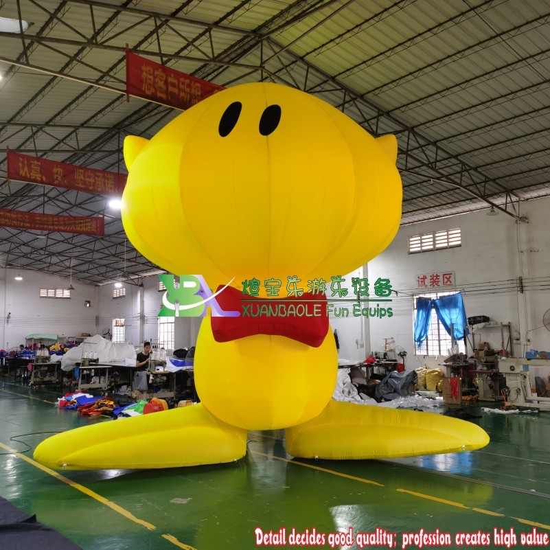 Costume Mascot Cartoon Character Yellow inflatable cartoon Oxford Cloth inflatable advertising 1