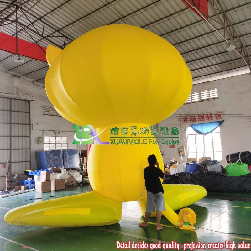 Costume Mascot Cartoon Character Yellow inflatable cartoon Oxford Cloth inflatable advertising 4