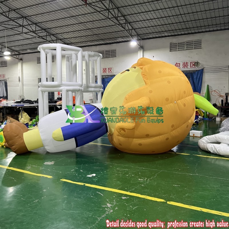 Inflatable costume Attractive oxford fabric Inflatable Girl Cartoon Human for Event Promotion 4