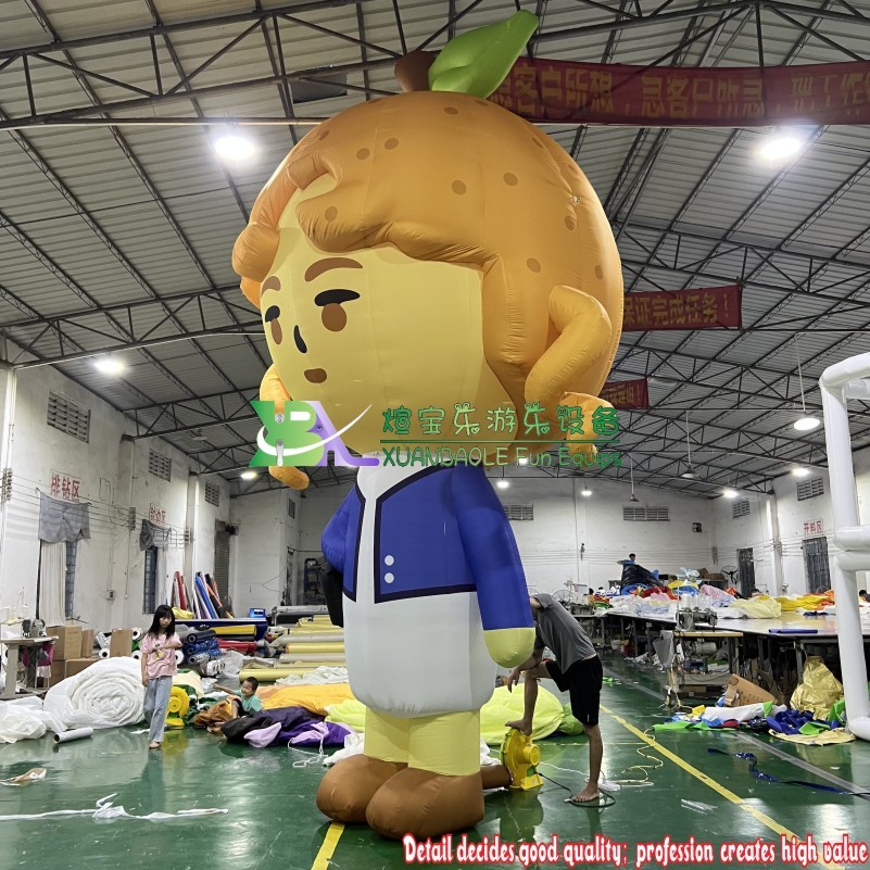 Inflatable costume Attractive oxford fabric Inflatable Girl Cartoon Human for Event Promotion 3