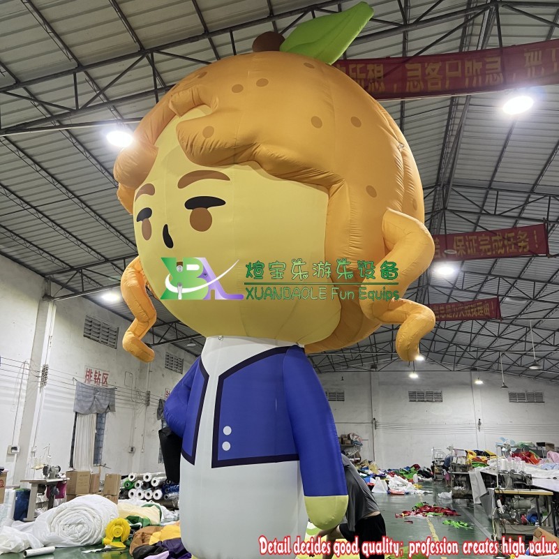 Inflatable costume Attractive oxford fabric Inflatable Girl Cartoon Human for Event Promotion 1