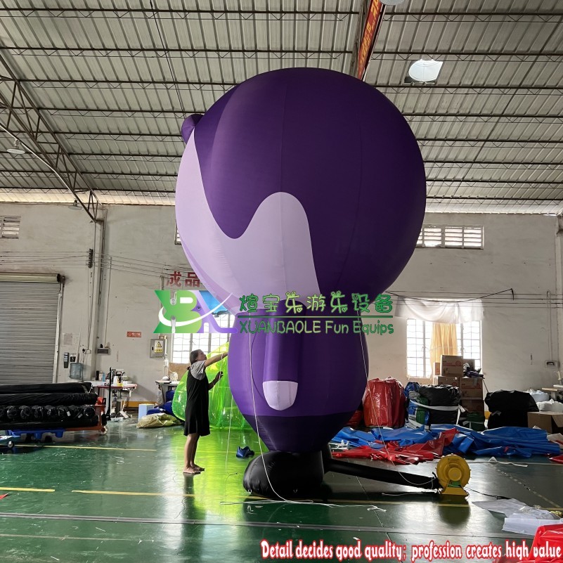Purple Inflatable Cartoon Characters inflatable Cartoon man 7