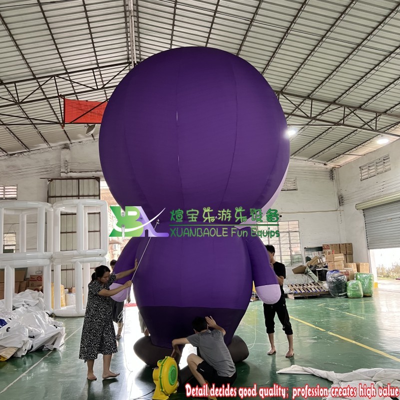 Purple Inflatable Cartoon Characters inflatable Cartoon man 4