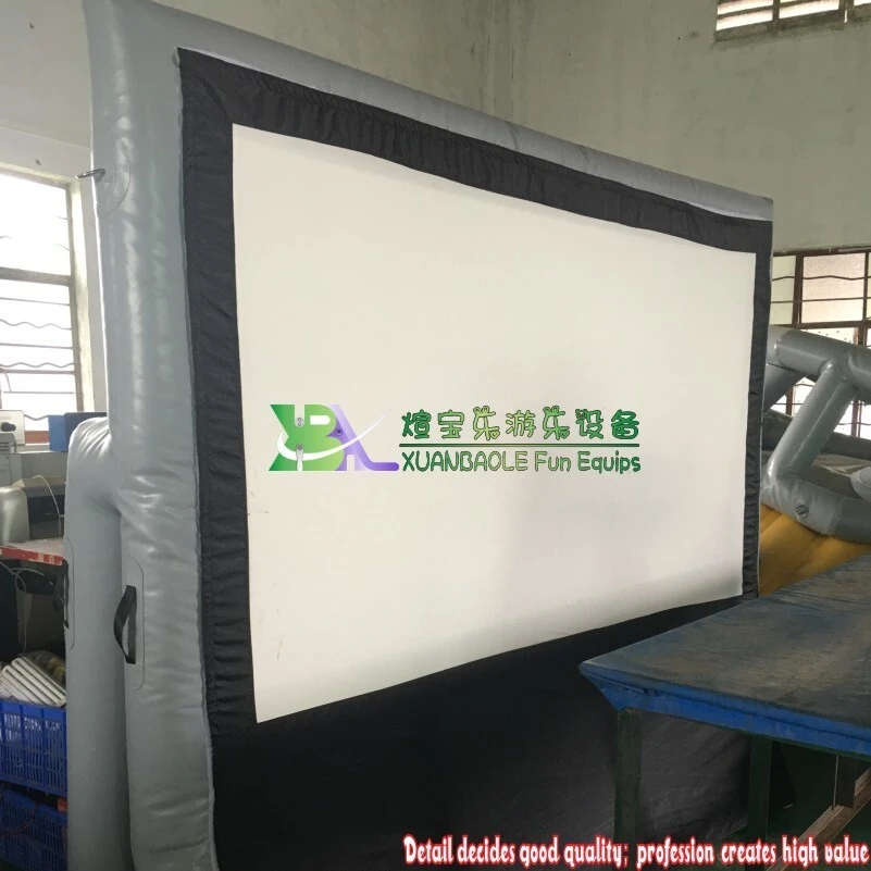 Outdoor Airtight Inflatable Movie screen Large Inflatable velcro screen 1