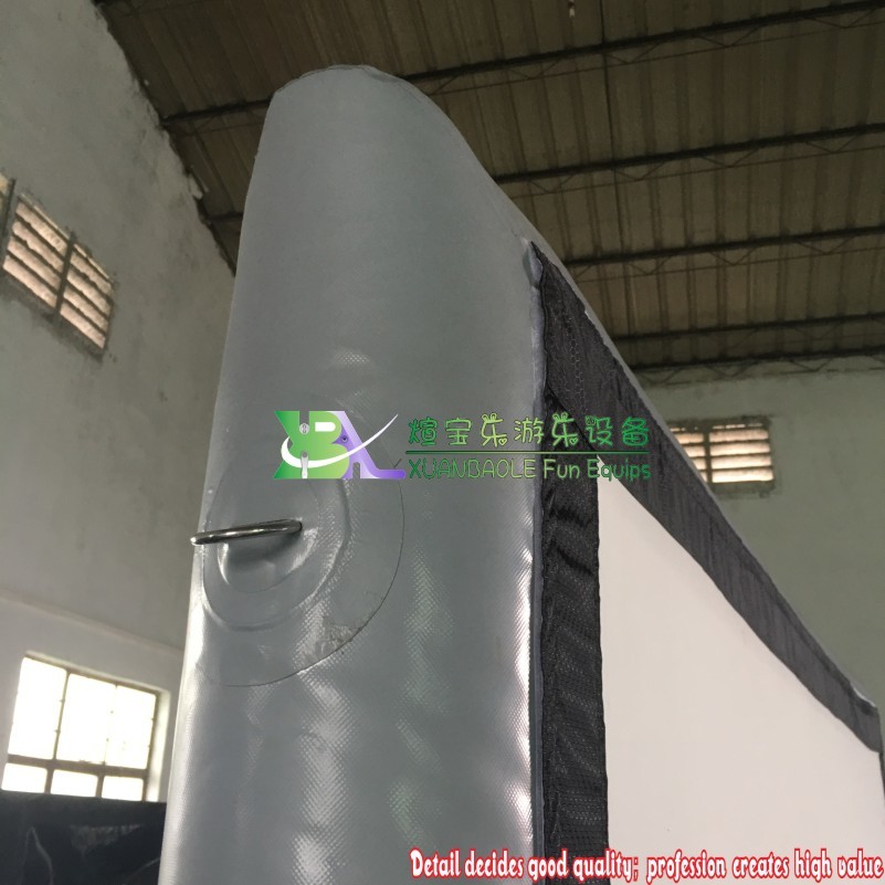 Pantalla de película inflable hermética al aire libre Pantalla de velcro inflable grande 6