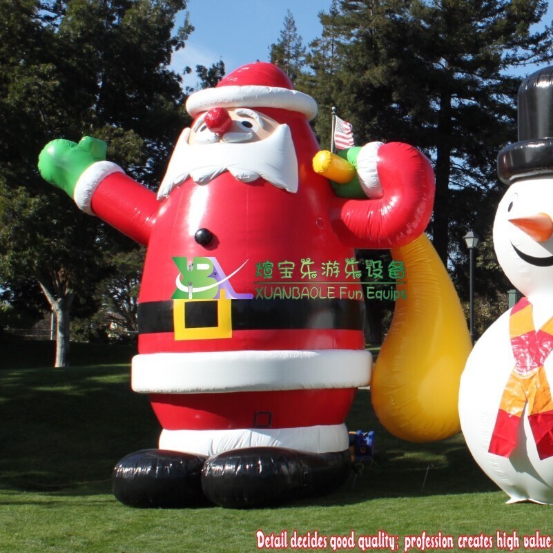 Publicité gonflable grand nouveau modèle promotion de noël gonflable noël père noël 2