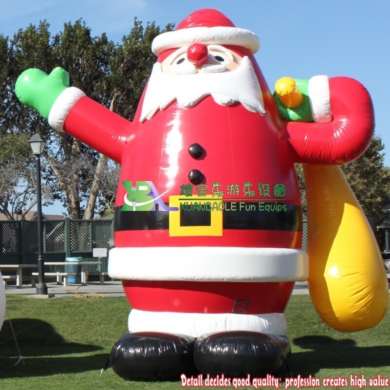 Publicité gonflable grand nouveau modèle promotion de noël gonflable noël père noël 4