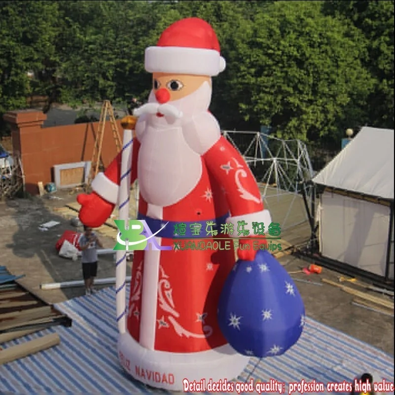 8m High Inflatable Christmas Santa Claus for holiday Decoration Christmas 1