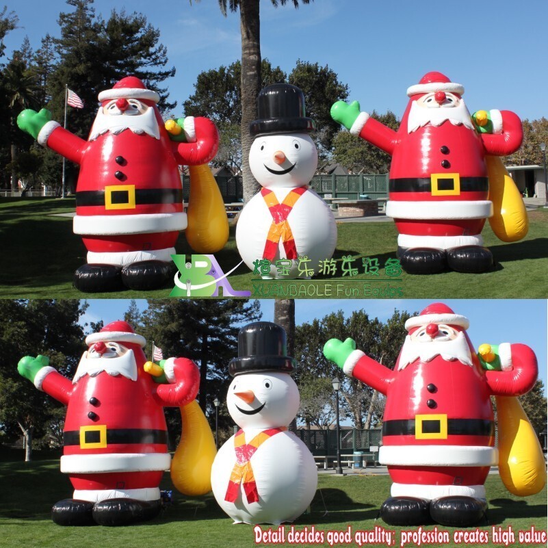 Publicité gonflable grand nouveau modèle promotion de noël gonflable noël père noël 5