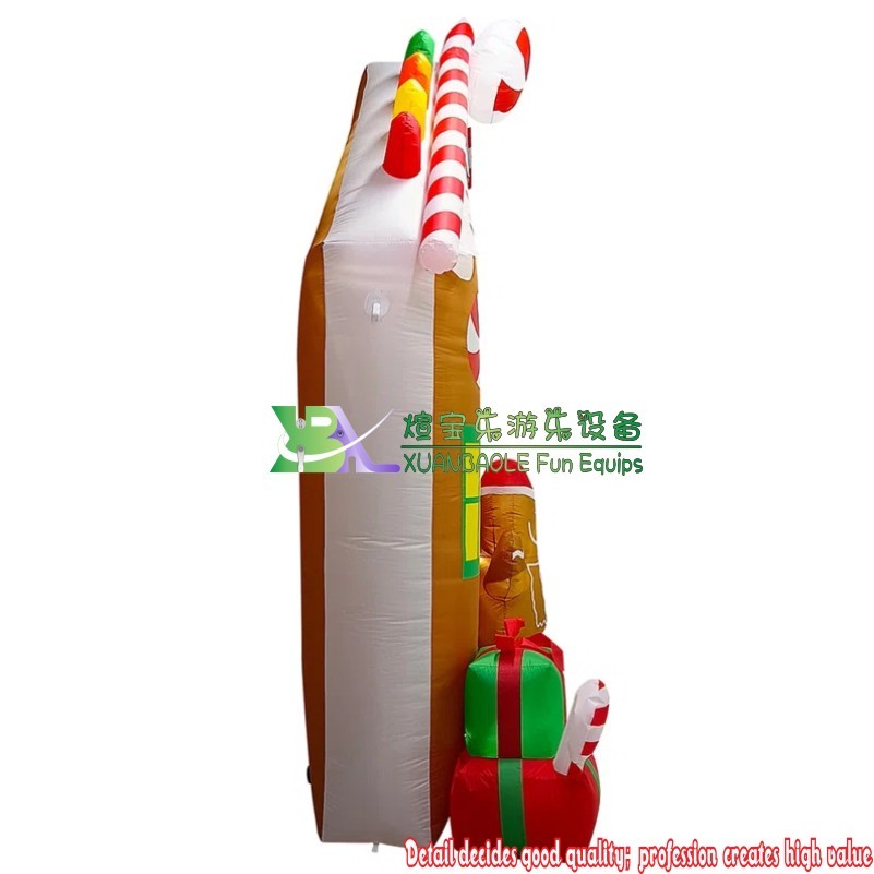 10 Feet Gingerbread Archway Christmas LED Inflatable Arch Yard Decorations High Quality Supplier In China 5