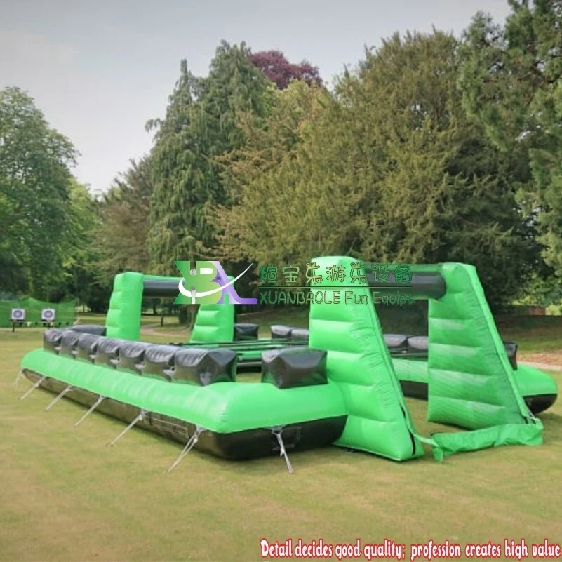Giant inflatable soccer field human table football inflatable Football Pitch Playground 1