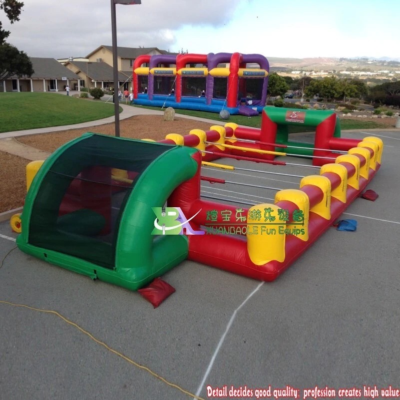 Inflatable Human Soccer Field Inflatable Football Pitch Playground With PVC Floor 1