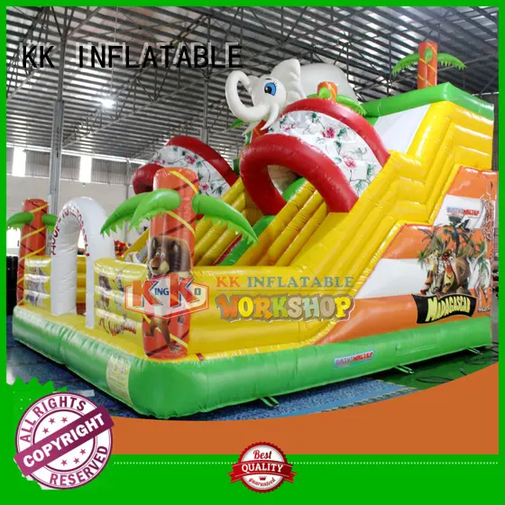 technology slide bounce house water slide inflatable sewing KK INFLATABLE Brand 1