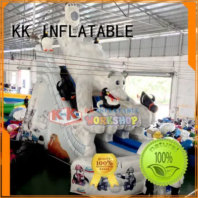 durability slide retardant bouncy slide car KK INFLATABLE Brand 1