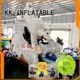 durability slide retardant bouncy slide car KK INFLATABLE Brand 1