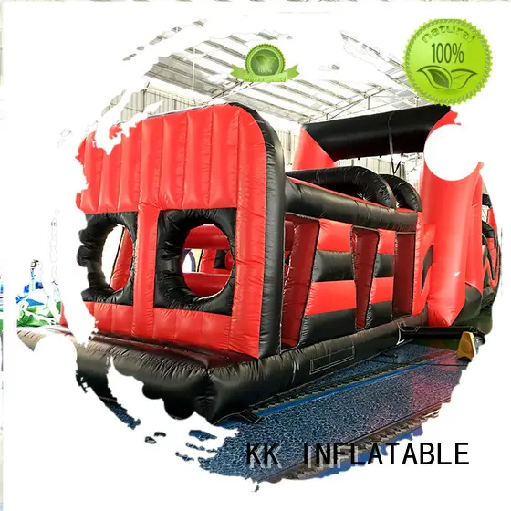 inflatable assault course firefighting KK INFLATABLE Brand inflatable obstacle course 1