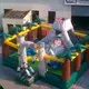 KK INFLATABLE Brand obstacle sport fire custom inflatable assault course 5
