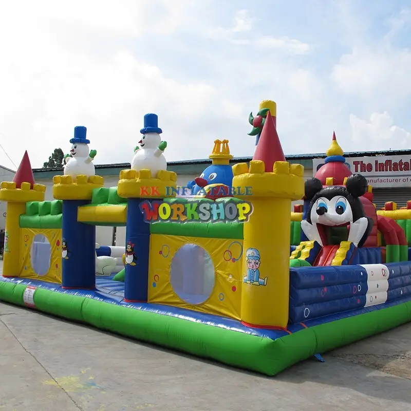 KK INFLATABLE Brand rehearse outdoor custom inflatable assault course 7