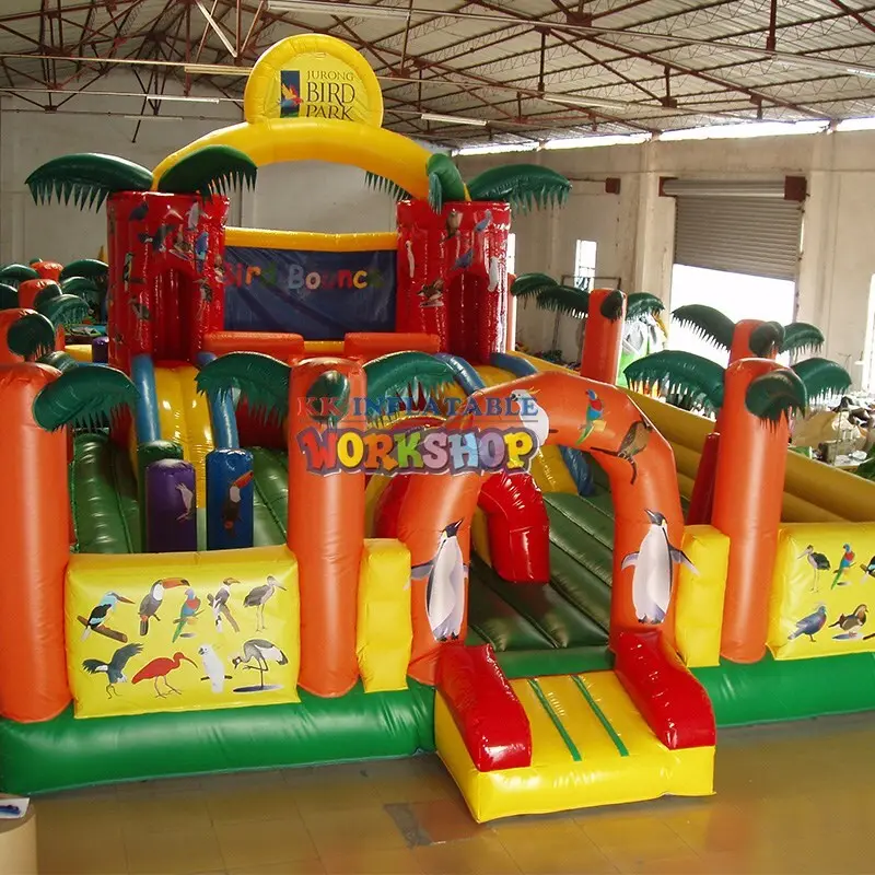 bounce house water slide slide KK INFLATABLE Brand inflatable combo 4