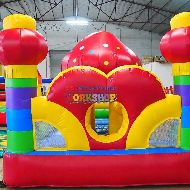 Quality KK INFLATABLE Brand outdoor kids inflatable obstacle course 4