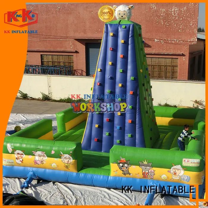 Quality KK INFLATABLE Brand outdoor kids climbing wall 1