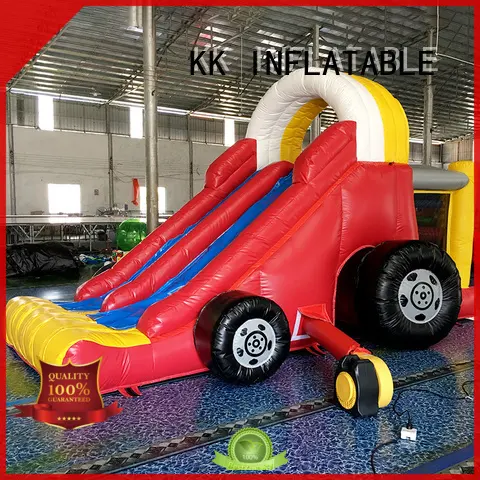inflatable pool slide jump bed for parks KK INFLATABLE 1