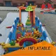 panda inflatable water obstacle course castle for adventure KK INFLATABLE 1