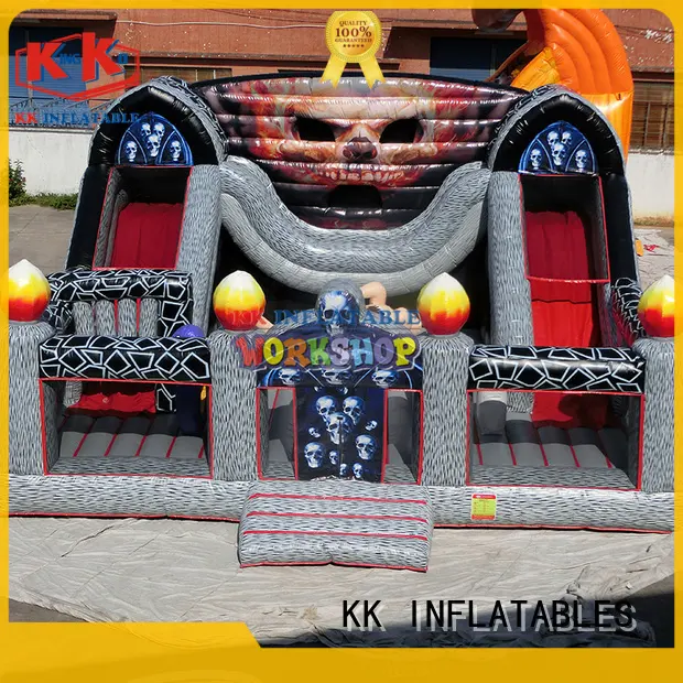 castle water obstacle course wholesale for playground KK INFLATABLE 1