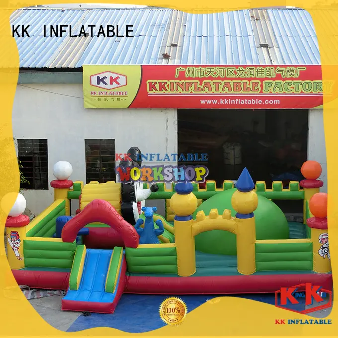 multifuntional inflatable water obstacle course manufacturer for adventure KK INFLATABLE 1