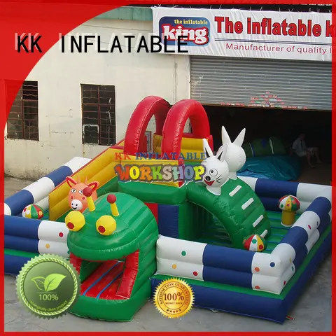 KK INFLATABLE climbing water obstacle course good quality for sport games 1