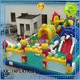 castle blow up obstacle course advertising for adventure KK INFLATABLE 1