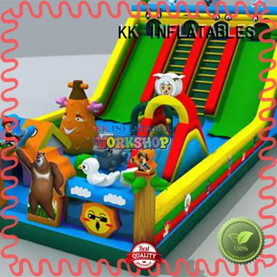 transparent inflatable bouncy castle jumping for amusement park KK INFLATABLE 1