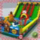 transparent inflatable bouncy castle jumping for amusement park KK INFLATABLE 1