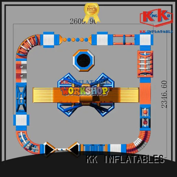blue inflatable water playground pvc for seaside KK INFLATABLE 1