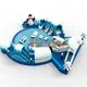 KK INFLATABLE rainbow inflatable water playground supplier for beach 3