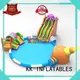 inflatable water parks multichannel for beach KK INFLATABLE 1