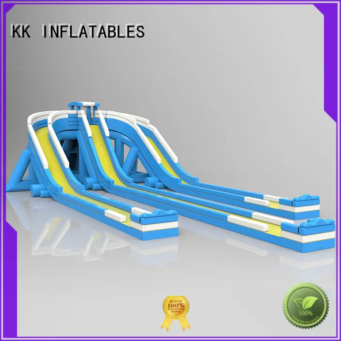 KK INFLATABLE custom inflatable water playground multichannel for beach 1